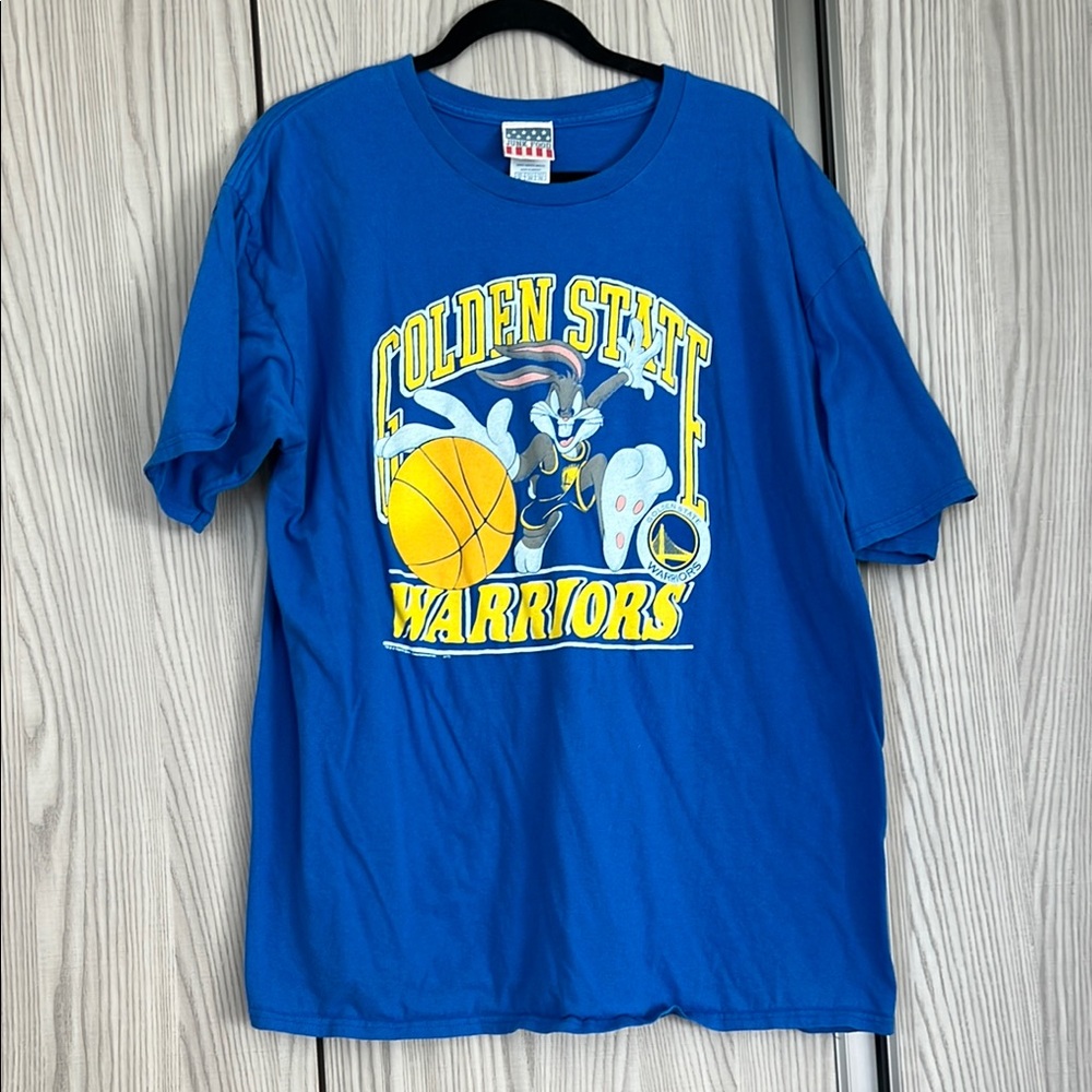 Junk Food Clothing Blue Golden State Warriors Shirt